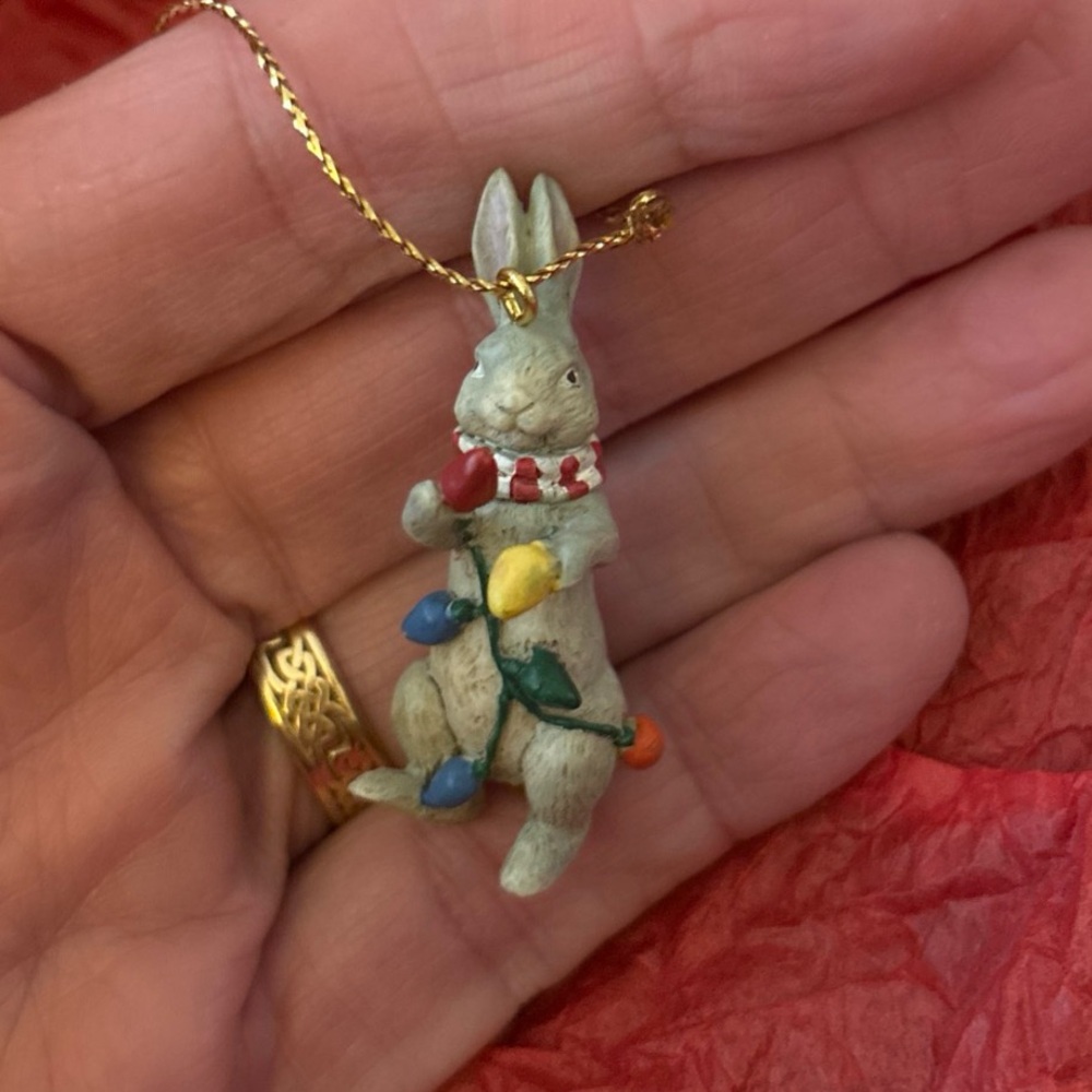 Vintage Disney Classi Pooh miniature Rabbit ornament Midwest Classic